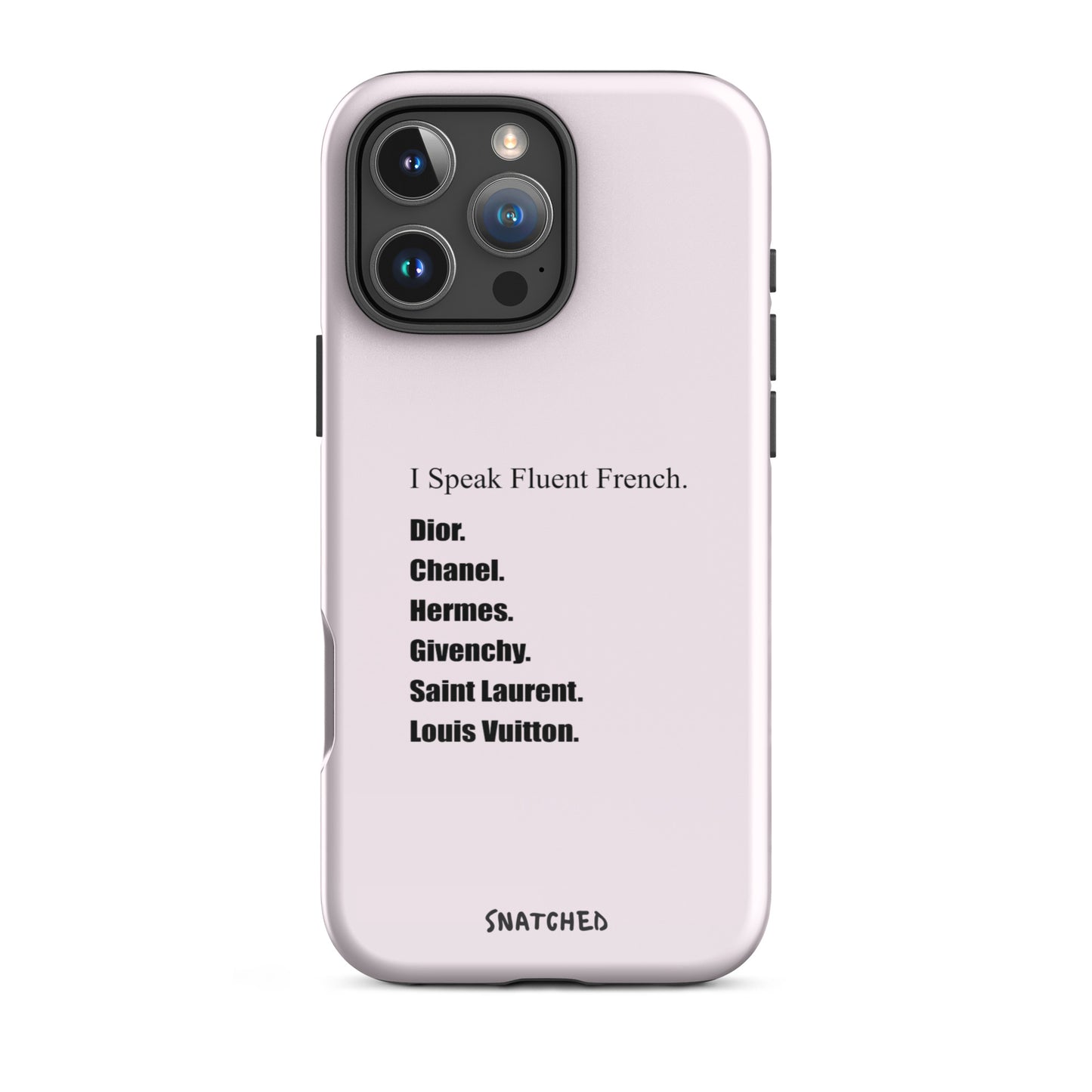 I Speak Fluent French (Baby Pink)