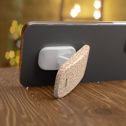Leopard Print Phone Grip, Cute Phone Accessory, Mobile Stand, Trending Tech Gift, Stylish Phone Grip, Perfect for Everyday Use