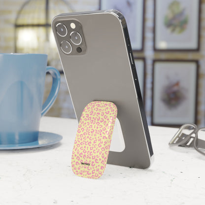 Leopard Print Phone Grip, Cute Phone Accessory, Mobile Stand, Trending Tech Gift, Stylish Phone Grip, Perfect for Everyday Use