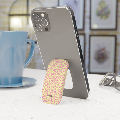 Leopard Print Phone Grip, Cute Phone Accessory, Mobile Stand, Trending Tech Gift, Stylish Phone Grip, Perfect for Everyday Use
