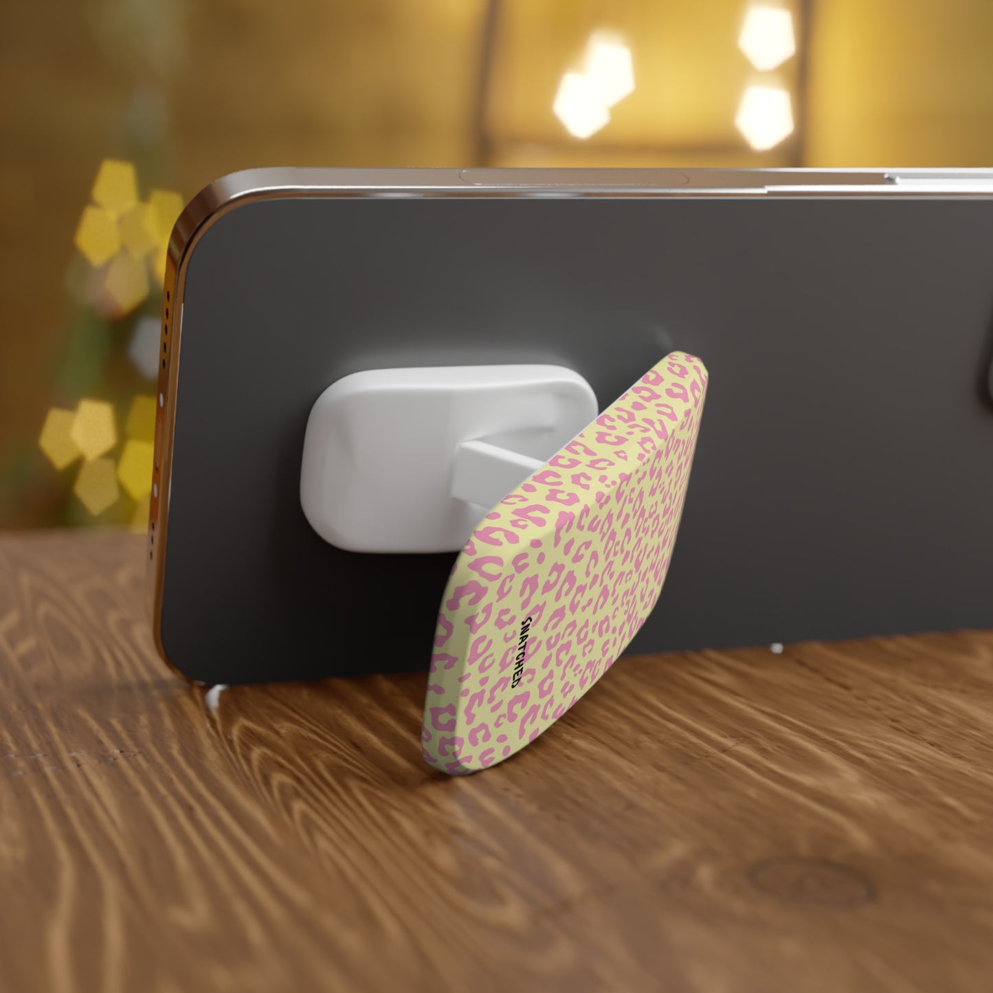 Leopard Print Phone Grip, Cute Phone Accessory, Mobile Stand, Trending Tech Gift, Stylish Phone Grip, Perfect for Everyday Use